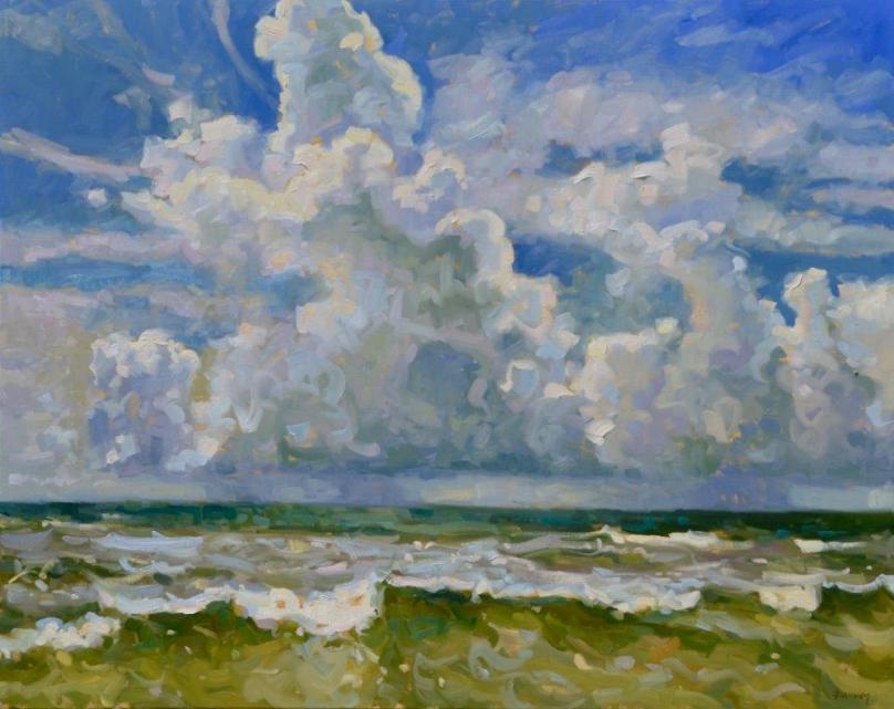 "Surf and Sky" by Shannon Smith Hughes 48x60 o/l