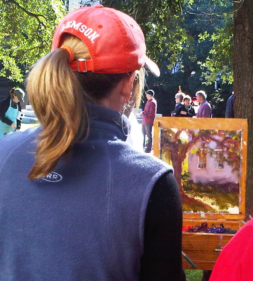 Shannon painting in the park 2011