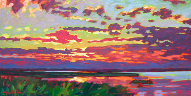 October Skies by Betty Anglin Smith Private Collection, Austin, Tx
