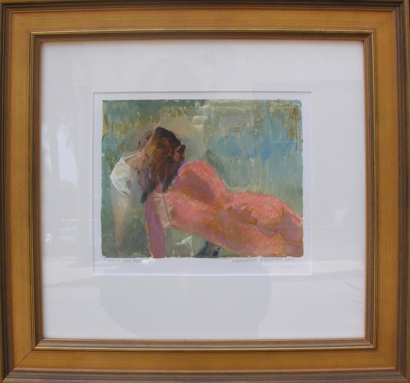From the Back Margaret Petterson, John Carroll Doyle Fine Art monotype, 17x18 framed retail price $1,300 starting bid $440