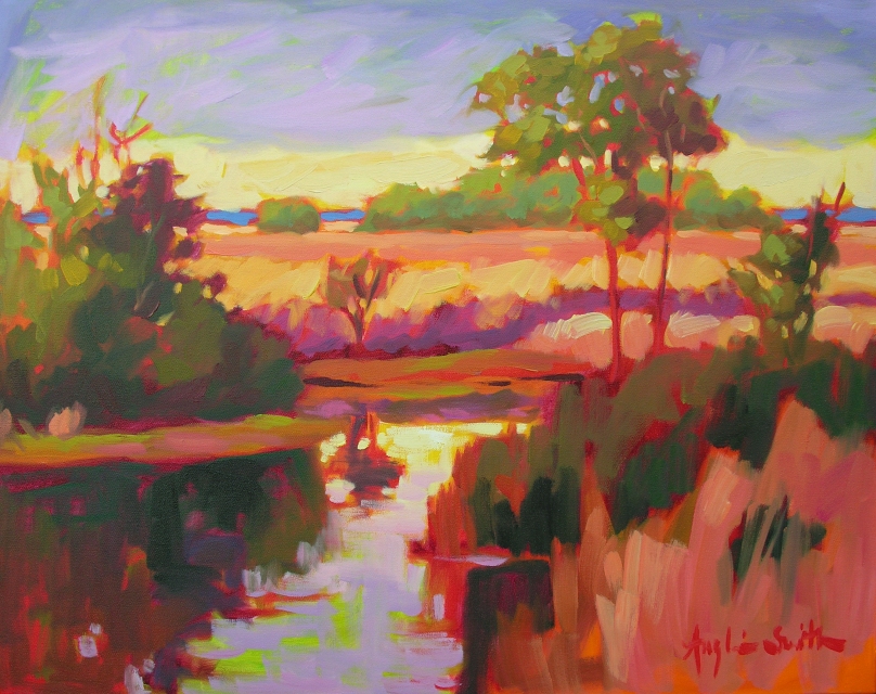 Winter Wetlands Betty Anglin Smith, Anglin Smith Fine Art oil on canvas, 24x30 retail price $5,500 starting bid $1,840